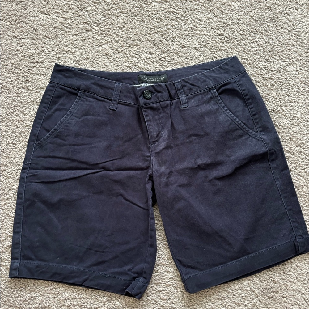 Aeropostale Navy Bermuda Shorts Size 6